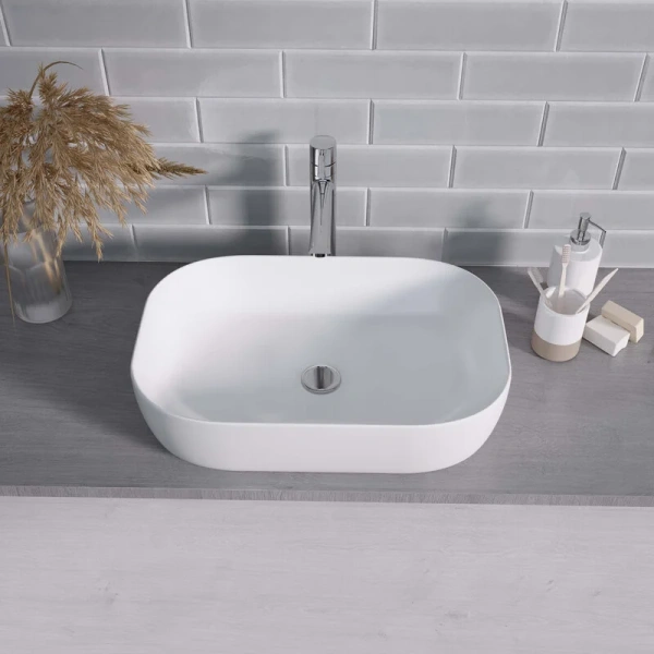 Раковина Grossman 61 см белая, в форме чаши, прямоугольной формы - фото 5