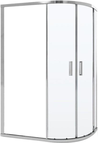 Душевой уголок Niagara Nova 120x80 см профиль хром, асимметричные - фото 2