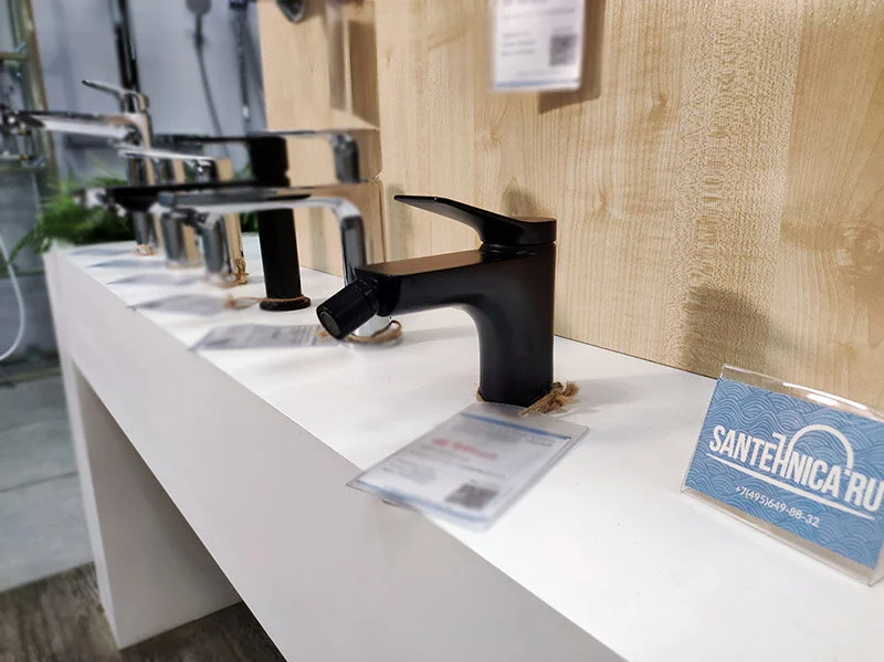 Смеситель для биде Hansgrohe Vivenis черный матовый, современные, hi-tech - фото 3