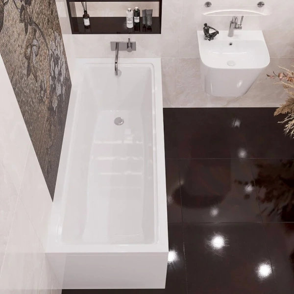 Ванна акриловая Corpa Nera Davinci CN05001WH, 150 x 70 см, белый, без гидромассажа, недорогие - фото 6