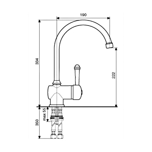 Смеситель для кухни Emmevi Laguna 4074 - фото 4