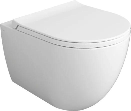 Крышка-сидение с микролифтом Simas Vignoni белая, петли хром - фото 2