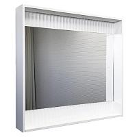 Зеркало с подсветкой Comforty Марсель 90 см белое матовое