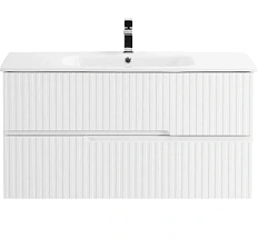 Тумба под раковину подвесная Cezares Duet 100 см bianco opaco