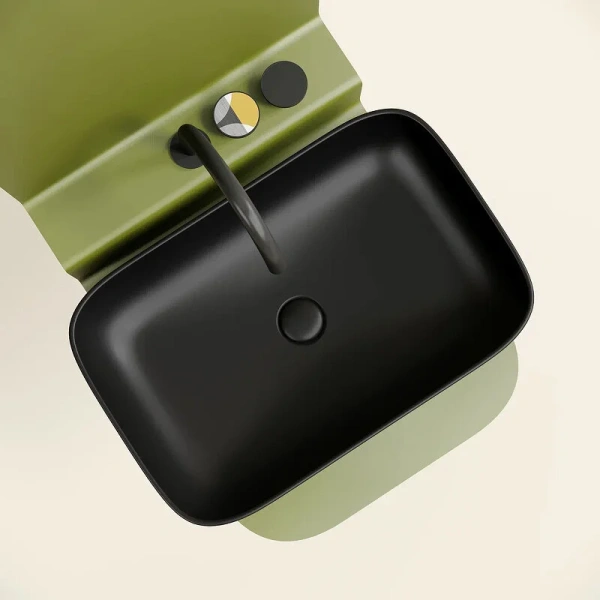 Раковина Ceramica Nova Element 60 см черная матовая CN6053MB (детальная фотография), в наличии