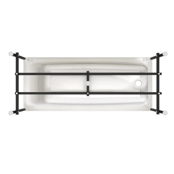 Акриловая ванна Радомир Веста 2-78-0-0-1-265Р, 150 х 70 см, фронтальный экран, каркас разборный в комплекте, белая (детальная фотография), в наличии