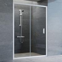 Душевая дверь профиль белый стекло прозрачное Vegas-glass