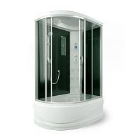 Душевая кабина правосторонняя, задняя стенка чёрная, стекло тонированное, Erlit Comfort ER4512TPR-C4