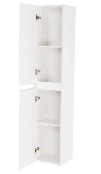 Шкаф-пенал подвесной BelBagno Kraft 33 см bianco opaco правосторонний KRAFT-1600-2A-SC-BO-R (детальная фотография), современные, hi-tech