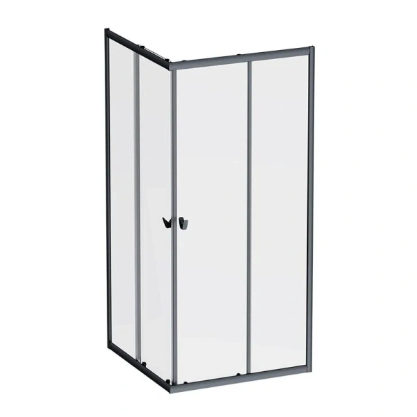 Душевой уголок Am.Pm Sunny 90x90 см черный матовый W87G-403-9090-BT (детальная фотография)