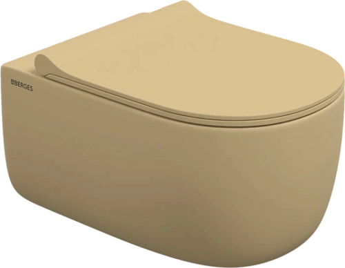 Унитаз подвесной BERGES Ego матовый кашемир - фото 2