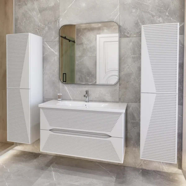 Зеркало Caprigo Контур 80 см хром М-288-CR (детальная фотография), в раме