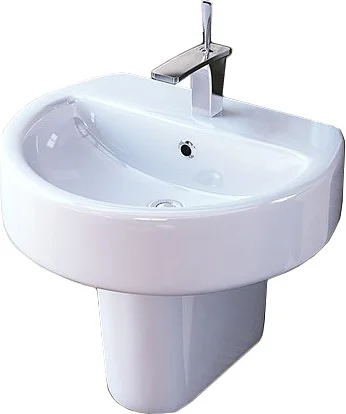 Полупьедестал для раковины Sanita Luxe Best белый PD.WH/Best/N/WHT.G/S1 (детальная фотография), по запросу