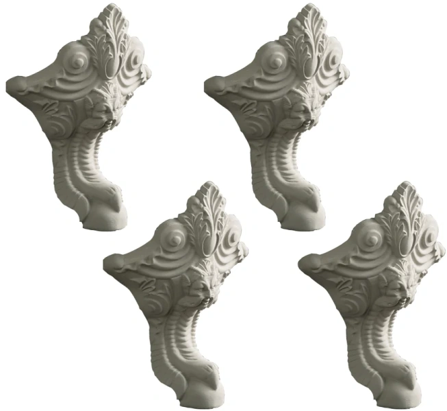 Ножки для ванны Jacob Delafon Cleo 4 шт белые E4010N-00 (детальная фотография)