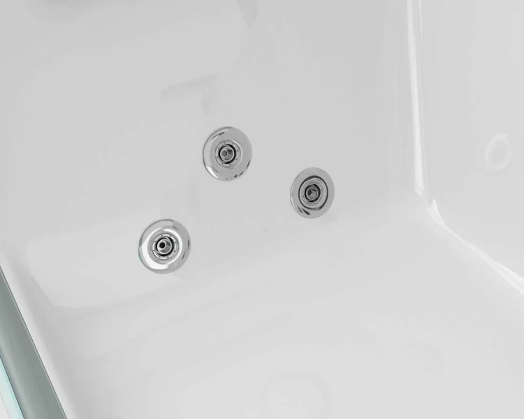 Ванна акриловая Grossman 170x80 см с правая GR-17000-1R (детальная фотография), с гидромассажем, со смесителем на борту, большие