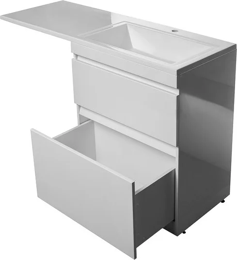 Тумба под раковину напольная Style Line Даллас 68 см белая СС-00000557 (детальная фотография), комплект (набор)