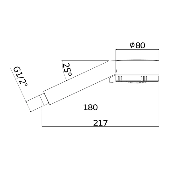 Лейка для душа Paffoni Docce Majorca ZDOC070 с 3 режимами (детальная фотография), душевые лейки