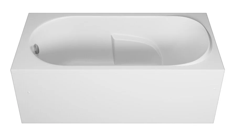 Ванна акриловая Vincea VBT-2A150, 150 x 75 см, без опоры, белый (детальная фотография), современныe, hi-tech