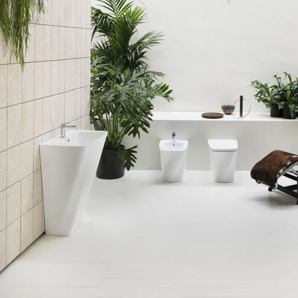 Раковина напольная Azzurra Hera 63 см белая HELF06343T0MBI*1 (детальная фотография), одинарные