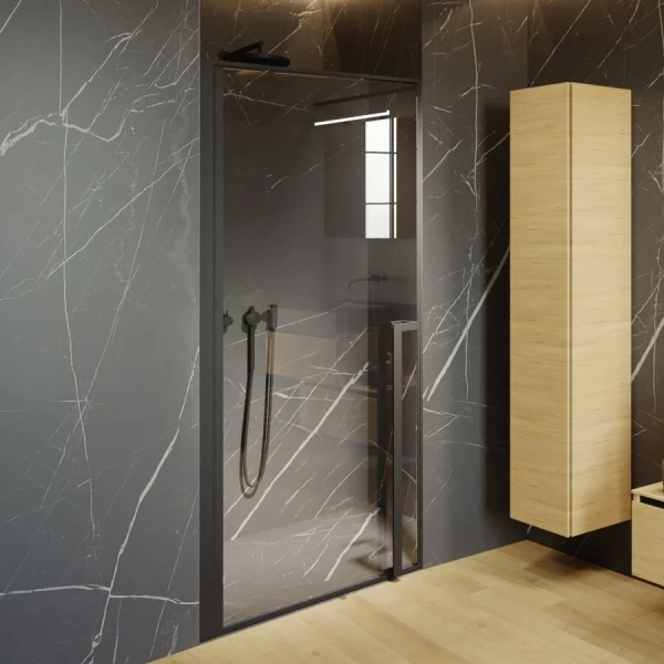 Душевая дверь черная Riho Lucid GD101 100 см G005003121 (детальная фотография), современные, hi-tech