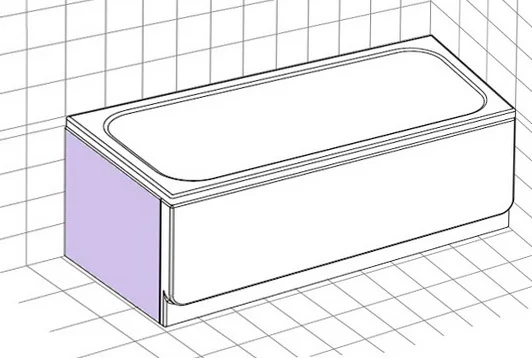 Боковая панель для ванны Ravak Chrome 70 см белая CZ72110A00 (детальная фотография) index_1