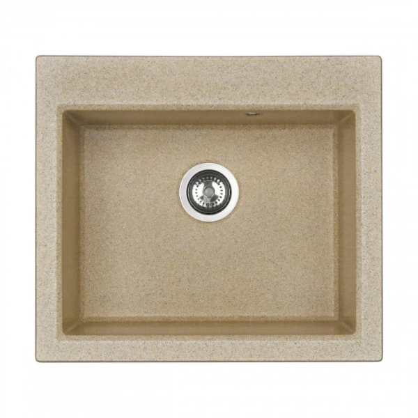 Мойка для кухни Акватон Линеа 58 см песочная 1A733032LW220 (детальная фотография), из искусственного мрамора