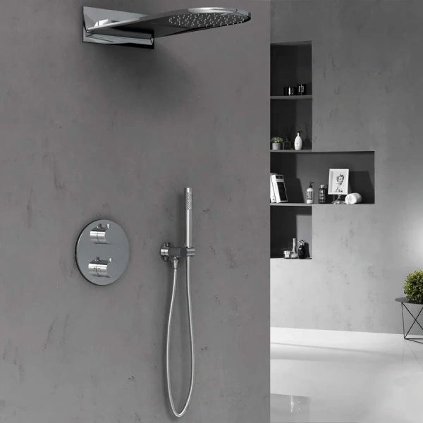 Душевой комплект Vincea с внутренней частью, хром VSFW-104TCH (детальная фотография), хром