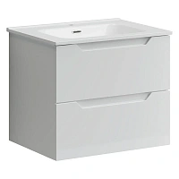 Тумба под раковину подвесная Sancos Norma 2.0 60 см белый глянец