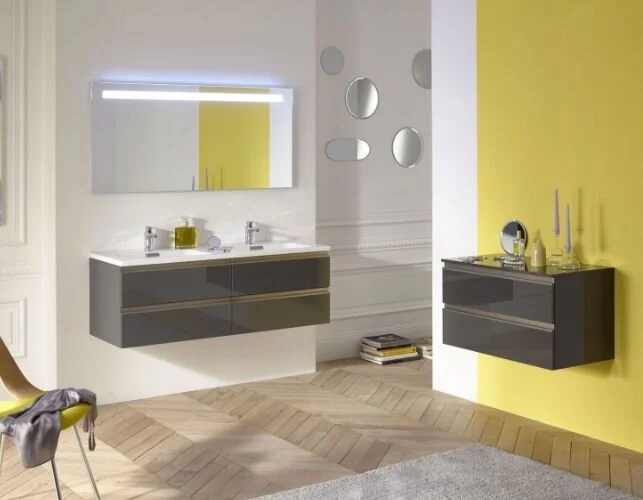 Тумба с раковиной Jacob Delafon Vox  (детальная фотография), подвесная, пристенная