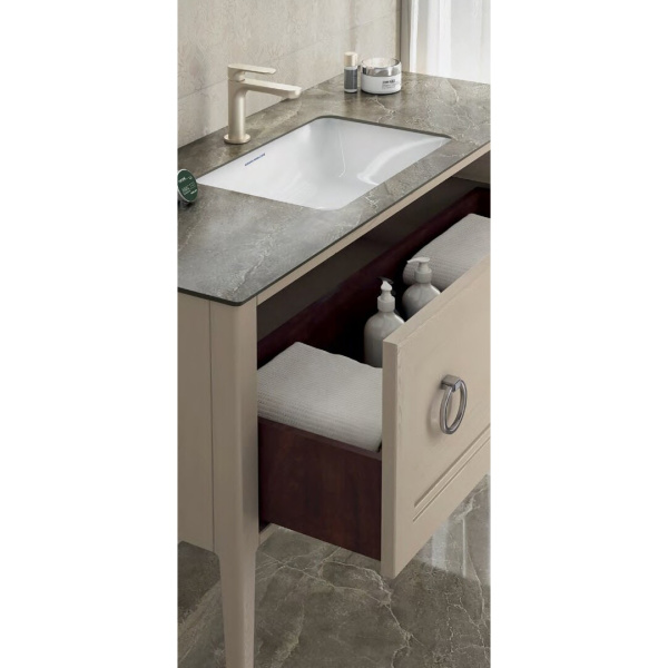 Тумба под раковину напольная Kerama Marazzi Plaza Classic 100 см капучино матовый PL.CN.100.1\CAP.M (детальная фотография), напольная, пристенная