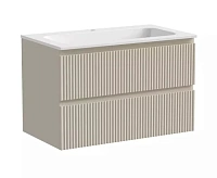 Тумба под раковину подвесная Sancos Snob R 80 см beige soft