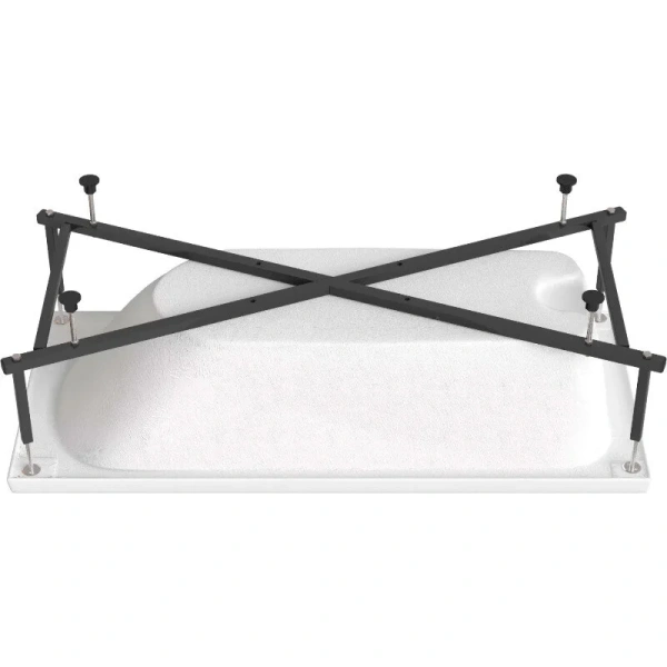 Ванна акриловая Diwo Ярославль 160 x 70 см, с каркасом, цвет белый, 333192/333202 (детальная фотография), белые