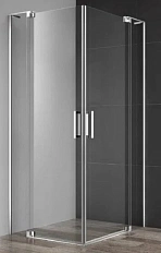Душевой уголок Cezares Slider 80x80 см стекло прозрачное профиль хром