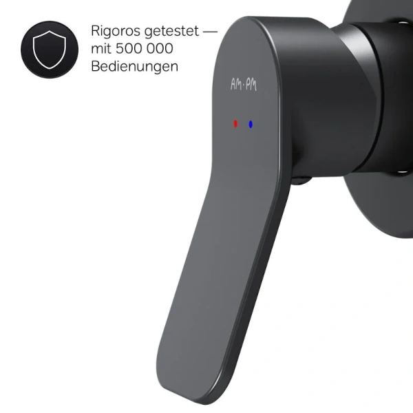 Смеситель для душа Am.Pm X-Joy чёрный F85A65022 (детальная фотография), современные, hi-tech
