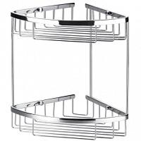 Решётка угловая двойная, хром, Art&Max