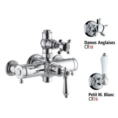 Смеситель термостатический для душа, хром, Nicolazzi Termostatico 4917CR18 (детальная фотография)