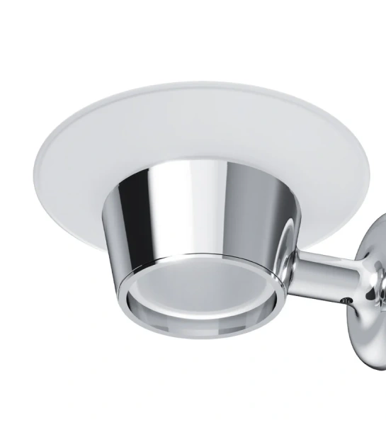 Мыльница Am.Pm Like с настенным держателем A8034200 (детальная фотография), хром, комбинированные