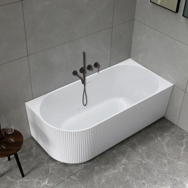 Ванна акриловая Vincea VBT-428-1700L/VBT-428-1700R, 170 x 80 см, слив-перелив в комплекте, левая/правая, цвет белый (детальная фотография), 170 см