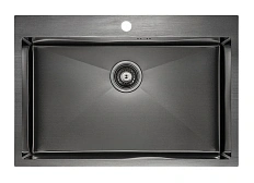 Мойка для кухни Paulmark Vast 75 вороненая сталь