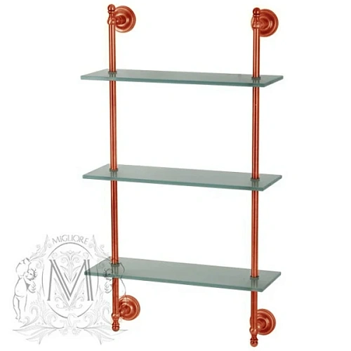 Полочка для ванной Migliore Mirella медь - фото 4