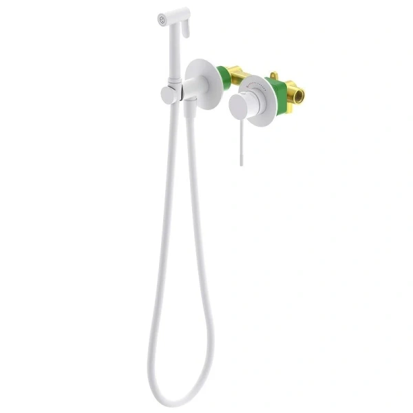 Гигиенический душ со смесителем Timo Saona белый 2339/16SM (детальная фотография)