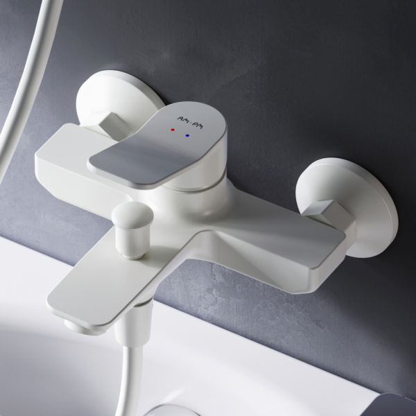 Смеситель для ванны Am.Pm X-Joy белый F85A10033 (детальная фотография), для ванны