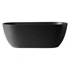 Ванна из искусственного камня Abber Frankfurt 170x75 см черная