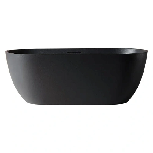 Ванна из искусственного камня Abber Frankfurt 170x75 см черная - фото 2