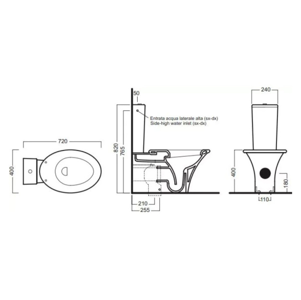Схема (детальная фотография), с бачком