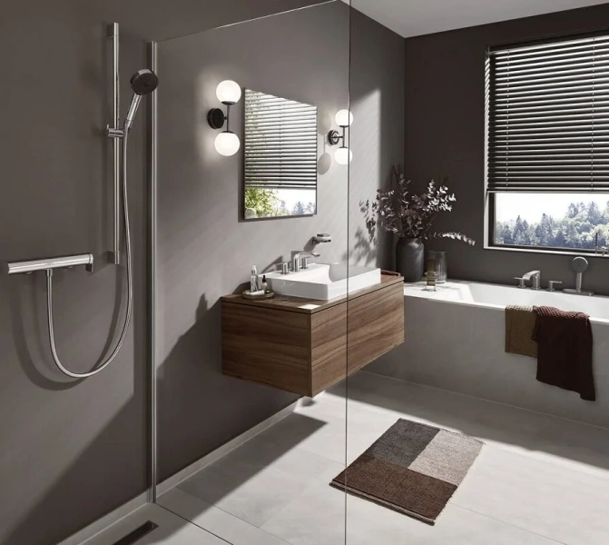 Смеситель для раковины Hansgrohe Vivenis 75033 на 3 отверстия (детальная фотография), на раковину
