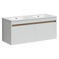 Тумба под раковину подвесная Sancos Smart 120 см белый глянец