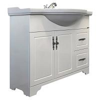 Тумба с раковиной напольная Comforty Севилья 105 см слоновая кость