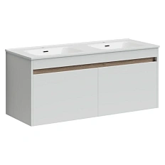 Тумба под раковину подвесная Sancos Smart 120 см белый глянец