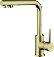 Смеситель для кухни Omoikiri Nakagawa 2 Plus-LG светлое золото